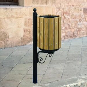 AL 544/P CESTINO “CENTRO STORICO” RIVESTITO IN LEGNO