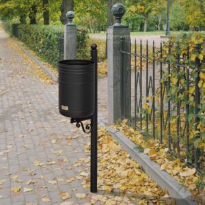 AM 545: CESTINO “ANTICO” palo+piastra da Ø cm 22