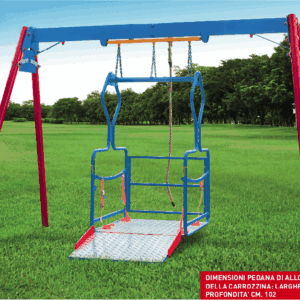 GA 393/A - Altalena in alluminio per bimbi diversamente abili
