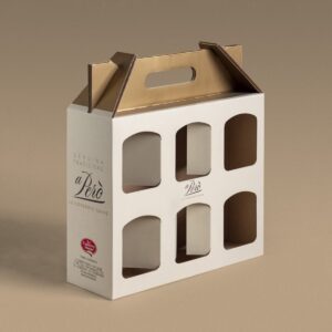 Scatola fustellata in cartone riciclato