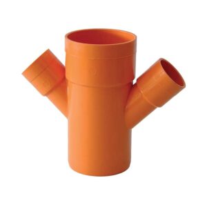DERIVAZIONE DOPPIA 45° Ø125 ARANCIO R